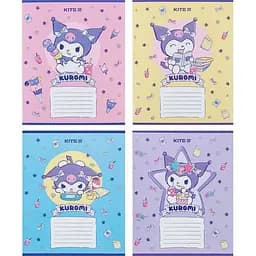 Зошит учнівський "Kuromi" Kite HK24-235-2 12 аркушів (4063276212580)(SC) 1 шт. в асортименті