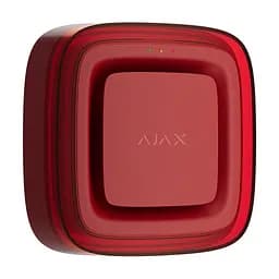 Бездротовий адресний пожежний оповіщувач світлозвуковий Ajax EN54 FireProtect (Sounder/VAD) Jeweller Red (26-00658) - мініатюра 2