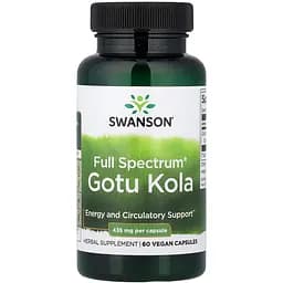 Готу кола Swanson Full Spectrum Gotu Kola 435 мг 60 капсул