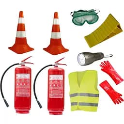 Набір для перевезення небезпечних вантажів Poputchik ADR з конусами понад 7.5 т