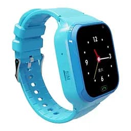Смарт годинник телефон для дітей Lemfo LT23 з GPS, 4G LTE, SIM-картою, відеодзвінками, прослуховуванням, геозоною та кнопкой SOS Блакитний - мініатюра 3