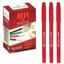 Ручка гелева 77906 Radius Face Gel 0,7 мм червона - мініатюра 2