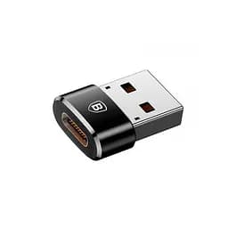 Адаптер Baseus Exquisite USB Male to Type-C Female Adapter Converter Black - мініатюра 1