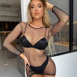 Міні-сукня відкрита та спокуслива S/M/L Чорний K0758-1