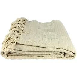 Покрывало-плед IzziHome Checkers пике 220х240 см бежевый (2200000543837)