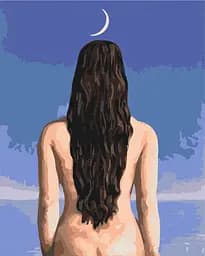 Картина по номерам на подрамнике Brushme Вечернее платье. Рене Магритт