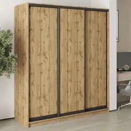 Шкаф-купе трехдверный MebelStar Стандарт BG 3ДСП 180x45x210 см Дуб тахо (MBS-8316)