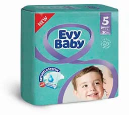 Подгузники Evy Baby 5 (11-25 кг), 30 шт.