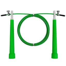 Скоростная скакалка EasyFit Speed Cable Rope 3 м со стальным тросом, зелёная