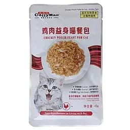 Вологий корм CattyMan Urinary Care Chicken Feast уринарі курка з макрелью в желе для котів 45г