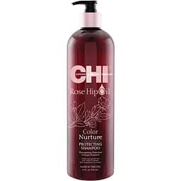 Шампунь CHI Rosehip Oil Color Nurture Protecting для фарбованого волосся, 739 мл