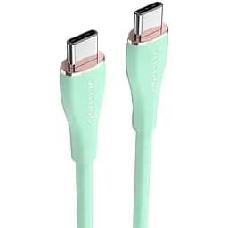 Кабель Vention USB 2.0 C Male to C Male 5A Cable 1 м зелений Silicone Type (TAWGF)