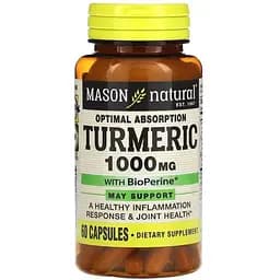 Куркума з біоперином Mason Natural 1000 мг 60 капсул