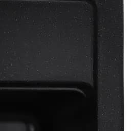 Кухонна мийка Zerix ZS-5751S-03 black ZX4596, Чорний матовий - мініатюра 2
