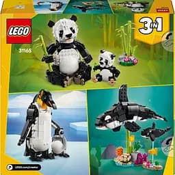 Конструктор LEGO Creator Дикі тварини сімейство панд 626 деталей (31165) - мініатюра 2
