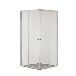 Душевая кабина без поддона Mixxus Cubic SC01-90x90x185-TR хром прозрачное стекло 4 мм MI6906, Универсальная, прозрачная, хром