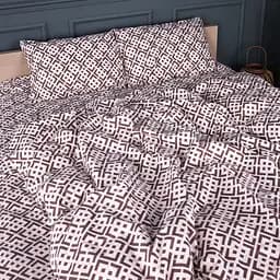 Комплект постільної білизни бязь MIRSON Abstract Brown 220х240см (2200013165255)