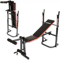 Лавка тренувальна York Fitness ASPIRE 120 складана зі стійкою під штангу - мініатюра 7