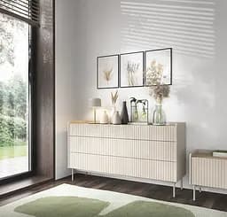 Комод Perfect Home Левел / Level с 6 ящиками 6S/153 Беж/дуб сканди (PFH-091156)