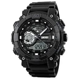 Чоловічий спортивний наручний годинник Skmei 1228 (Чорний)