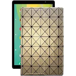 Чехол StatusCASE из экокожи для планшета Prestigio Grace 4991 4G Золотой ромб