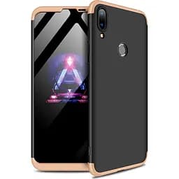 Чохол-накладка GKK 3 in 1 Hard PC Case HuAwei Y7 2019 Gold/Black