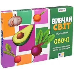 Детские обучающие карточки «Изучай мир: Овощи» 30803, 20 карточек