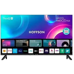 Телевізор 42" Hoffson HF42FHD24S, чорний, LED Full HD 1920x1080, 60 Гц, Smart TV (WebOS), DVB-T2/C, Wi-Fi, bloetooth, 3xHDMI,