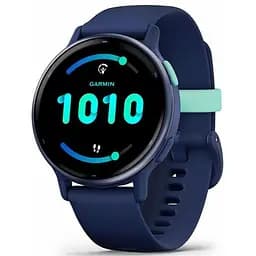 Смарт-годинник Garmin vivoactive 5 Металевий Navy Aluminum Bezel with Navy Case and Silicone Band (010-02862-12/52)