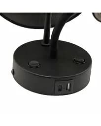 Бра, настінний світильник Tk Lighting 10203 Maja E27+G9 2x15+8W IP20 Bk - мініатюра 3
