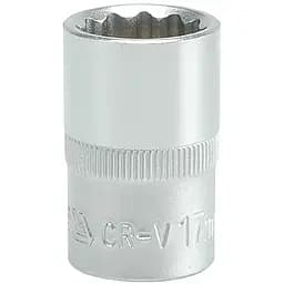 Головка торцева 12-гранна Yato квадрат 1/2" М= 17 мм L= 38 мм (YT-1279)