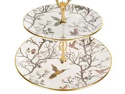Блюдо двоярусне Alba ceramic Bird (769-075) - мініатюра 2