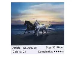 Алмазна мозаїка за номерами Коні 60320, 30x40 см