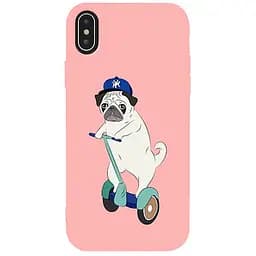 Чохол-накладка Toto Matt TPU 2 mm Print Case Apple iPhone XS Max #2 Dog Skate Pink