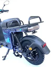 Електроскутер Вантажний з двома великими багажниками Crosser SUPER MAX 1200W | 60V30AH Li-Fe | USB зарядка Синій - мініатюра 4