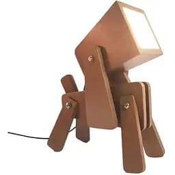 Настольный светильник-собака из дерева Друг ночник в виде собаки