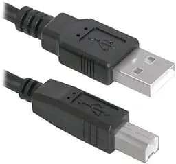 Кабель USB AM-BM, 1.8 м, чорний, USB04-06 Defender - мініатюра 2