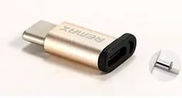 Перехідник Remax Micro Usb Lightning адаптер для iPhone 5 6 7 8 X 11 12 золотистий - мініатюра 4