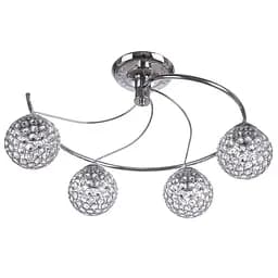 Люстра Brille потолочная молекула E14 40W CH (BR-01382S/4)