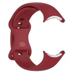 Силіконовий ремінець на смарт годинник Google Pixel Watch 41mm/2 41mm/3 41mm/4 41mm, Silicone, red, зі зручною застібкою, на фітнес браслет, ArmorStandart (ARM75437) - мініатюра 2