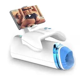 Автоматичний мастурбатор Warrior M-100 PRO з поступальними рухами, вібрацією, підігрівом та тримачем для телефону