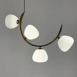 Вражаюча люстра MODERN FLORAL ARCH на 4 плафони Line.F C 18D/4 AB - мініатюра 5