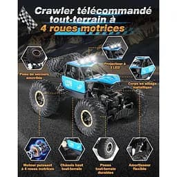 Автомобіль Aucaer з дистанційним керуванням 4x4 All Terrain - висока швидкість 20 км/год з незалежною підвіскою - мініатюра 5
