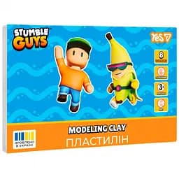 Пластилін Yes Stumble Guys 8 кольорів 160 г (540708)