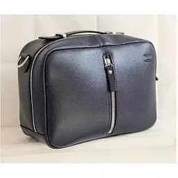 Жіноча шкіряна сумка Avenue синя Saffiano