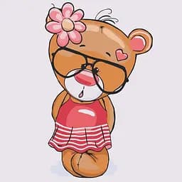 Набір для розпису ArtCraft Сором’язливе ведмежа 30 x 30 см (15061-AC)