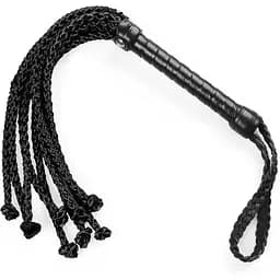 Ажурний батіг Кішка з екошкіри Art of Sex - Kani, колір чорний