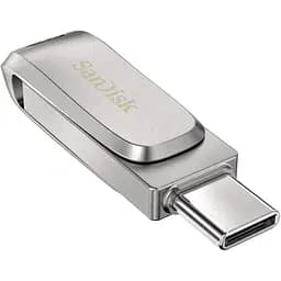 USB флеш-накопичувач SanDisk Ultra Dual Drive Luxe 64GB USB-А + USB-C Silver (SDDDC4-064G-G46) [94251] - мініатюра 4