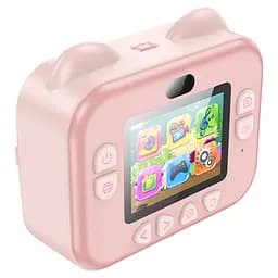 Дитячий фотоапарат HOCO DV204 з функцією миттєвого друку, підтримка microSD card, Pink, Box - мініатюра 2