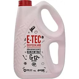 Антифриз E-TEC Gt12+ Glycsol XLC червоний 4 л